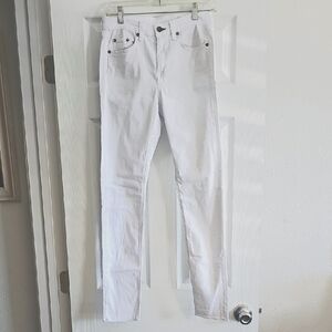 NEW WITHOUT TAG, RAG & BONE White Skinny Jeans Stretch Sleek Fit SIZE 26